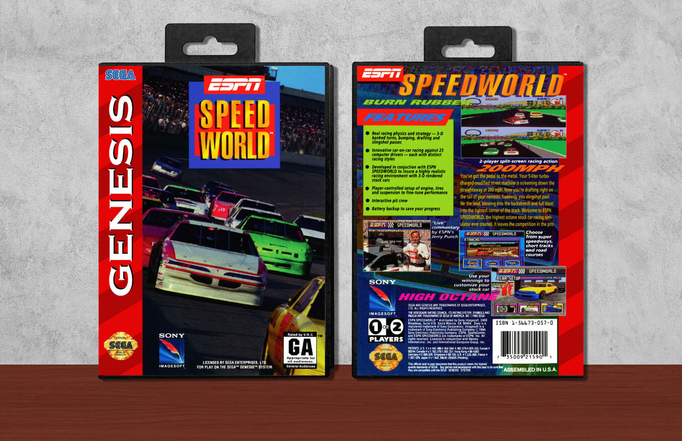 ESPN Speed World, Case Color: Black