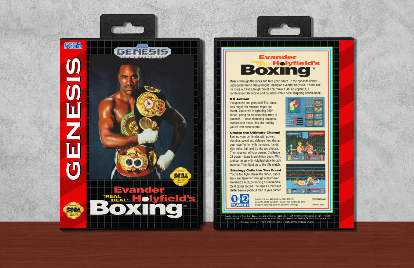 Evander Holyfield&#39;s &quot;Real Deal&quot; Boxing, Case Color: Black
