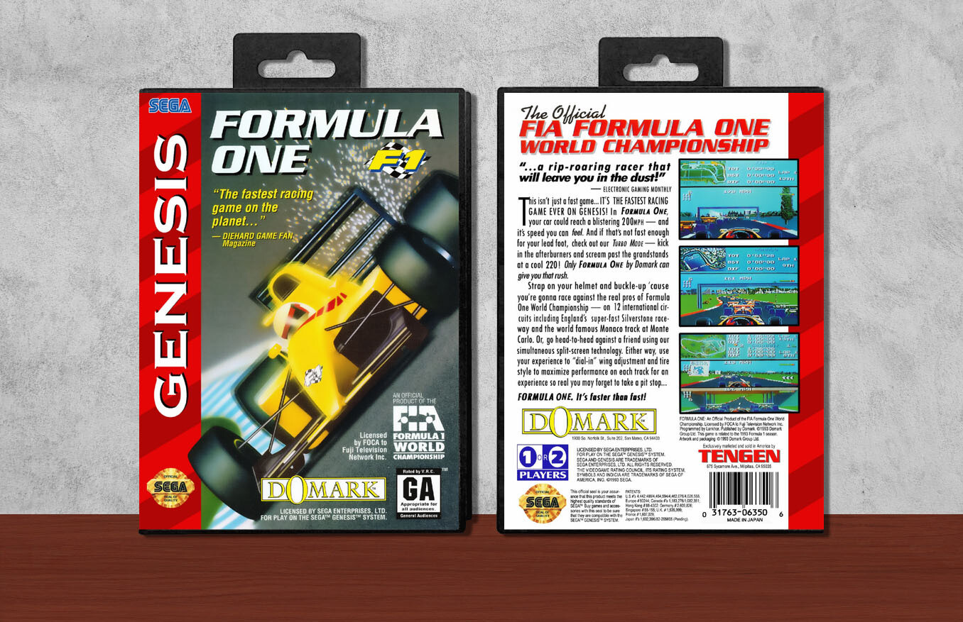 F1 Formula One, Case Color: Black