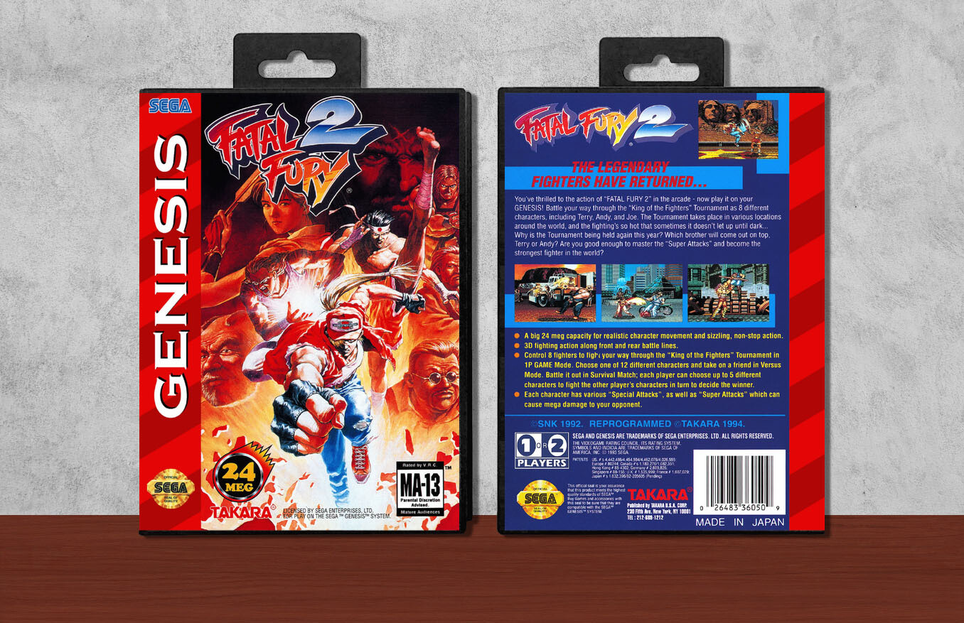 Fatal Fury 2, Case Color: Black