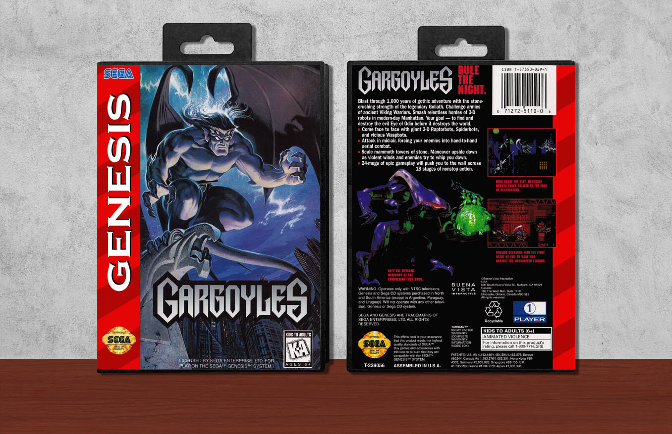 Gargoyles, Case Color: Black