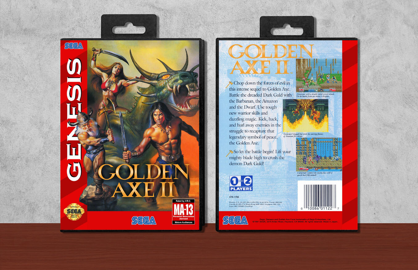 Golden Axe II, Case Color: Black