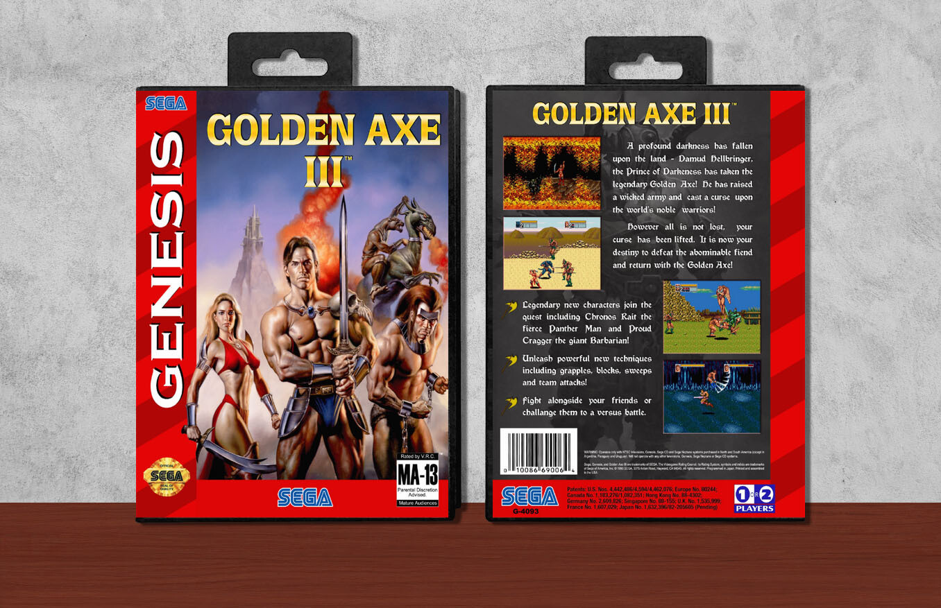 Golden Axe III, Case Color: Black