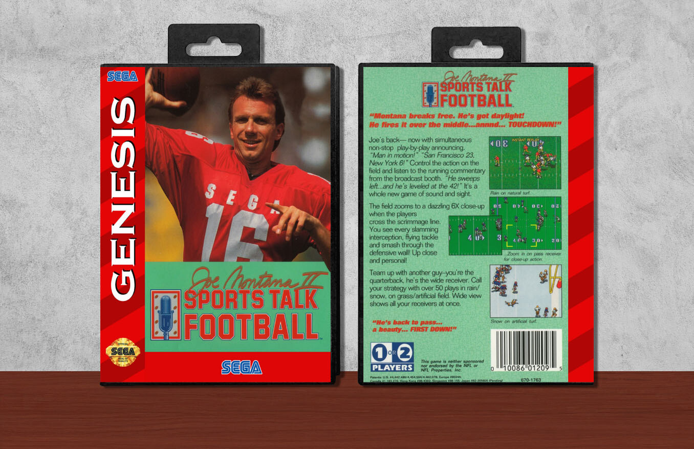 Joe Montana II: Sports Talk Football, Case Color: Black
