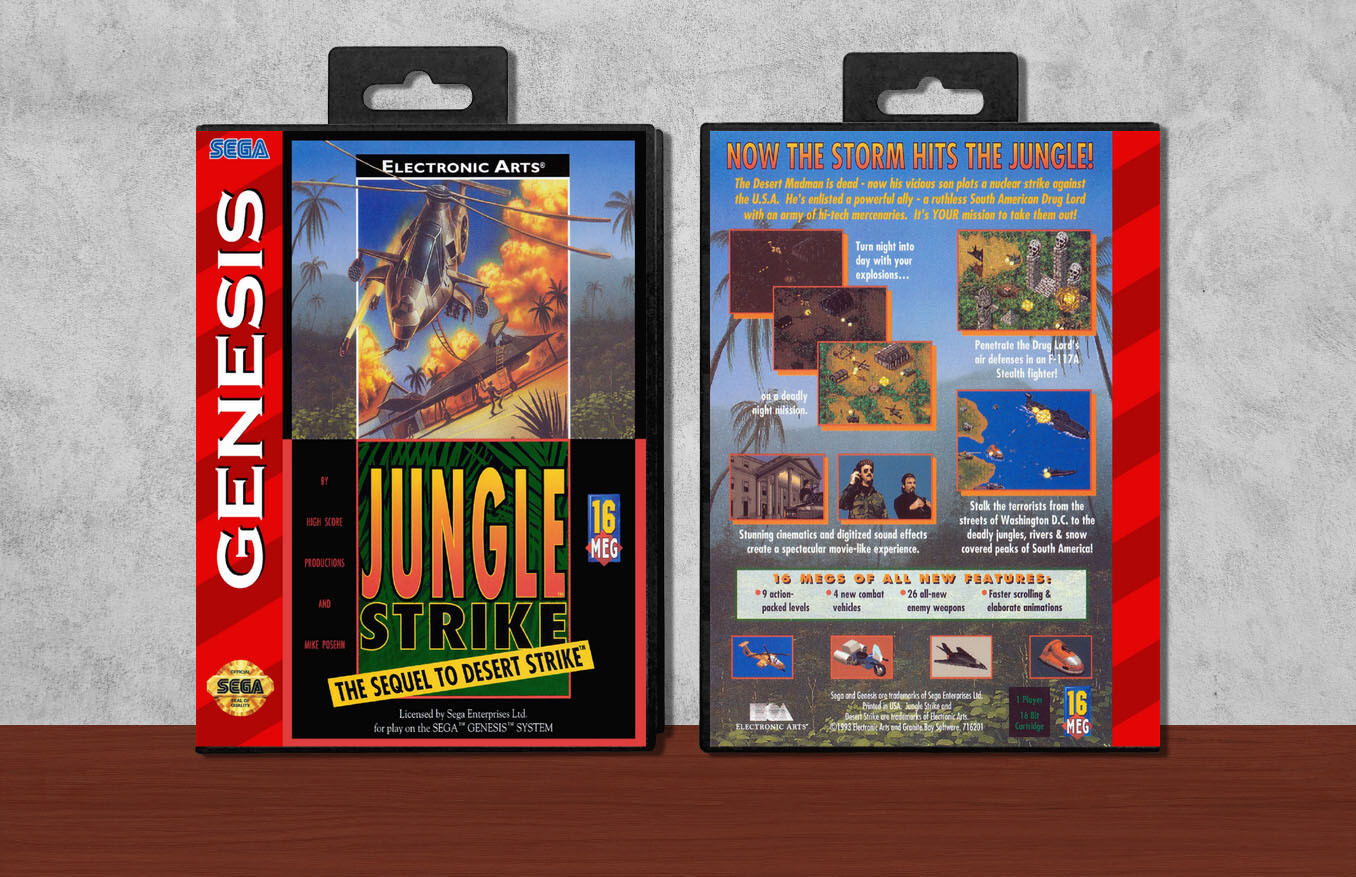 Jungle Strike [Standard Rectangled Cart], Case Color: Black