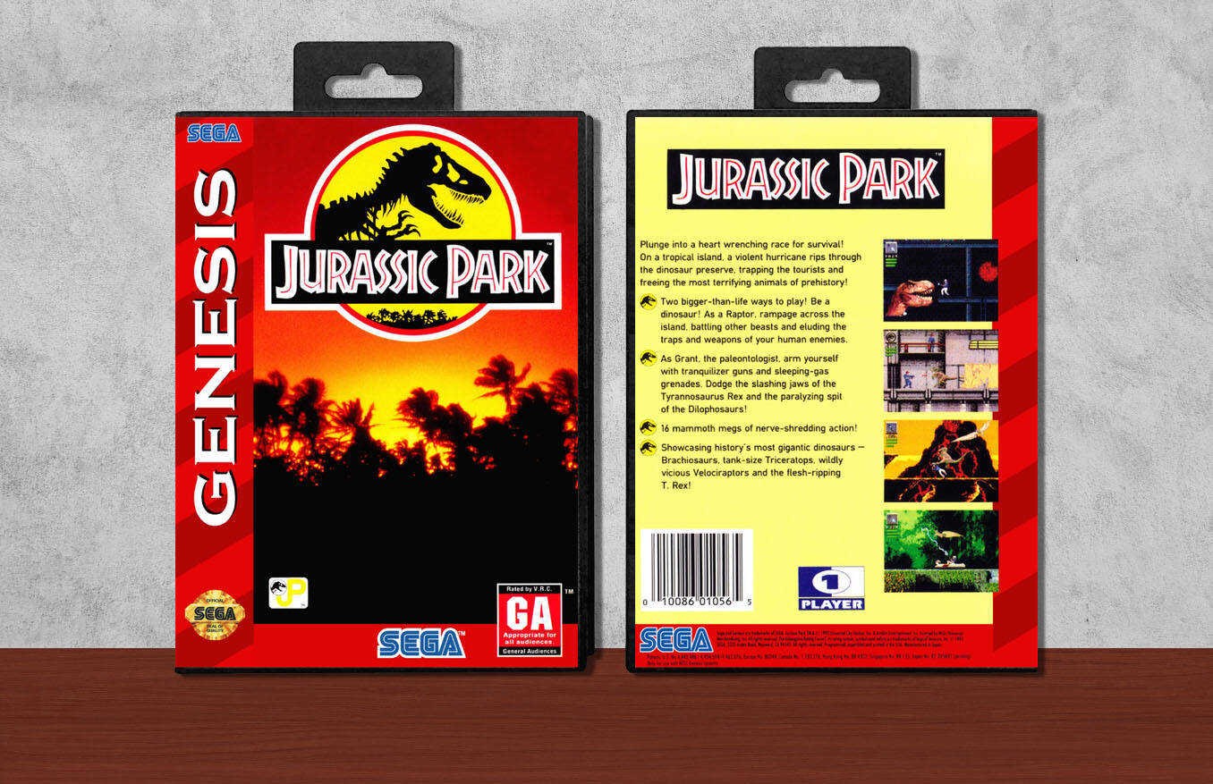 Jurassic Park, Case Color: Black
