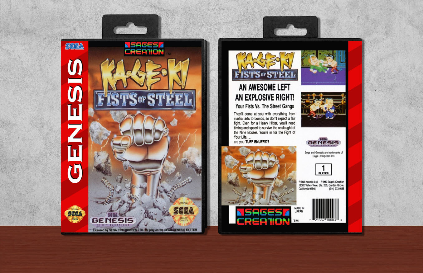 Ka-Ge-Ki: Fists of Steel, Case Color: Black