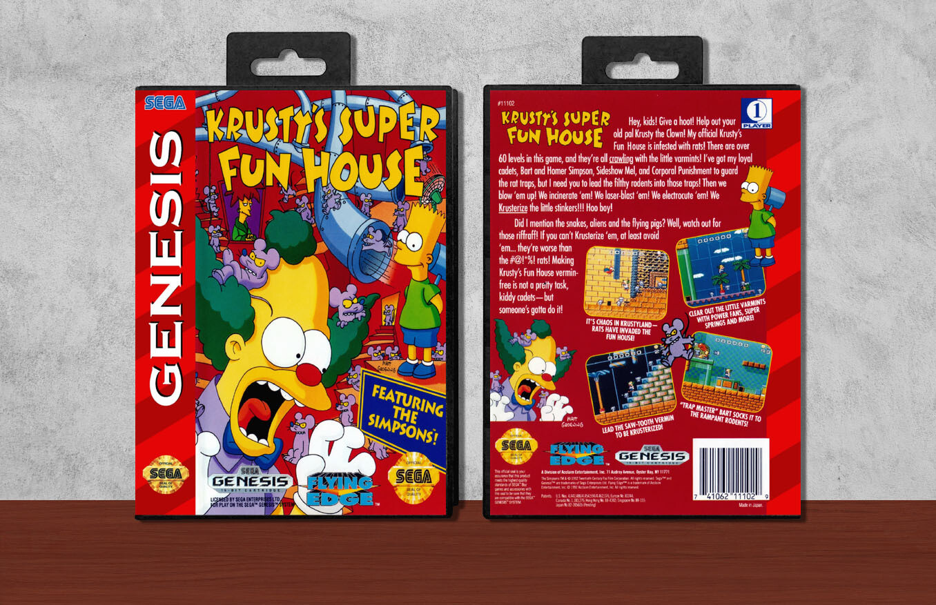 Krusty&#39;s Super Fun House, Case Color: Black