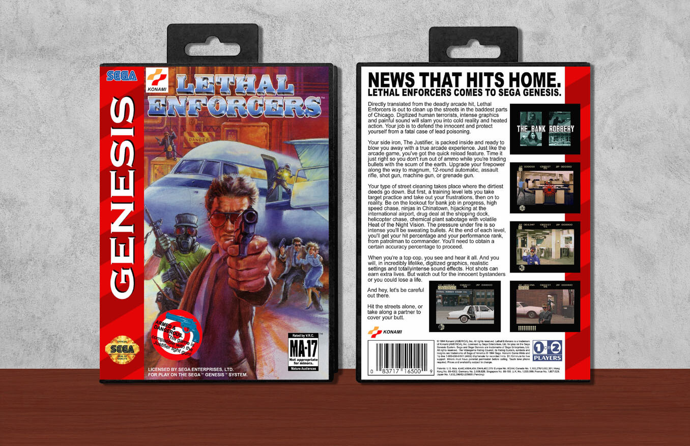 Lethal Enforcers, Case Color: Black