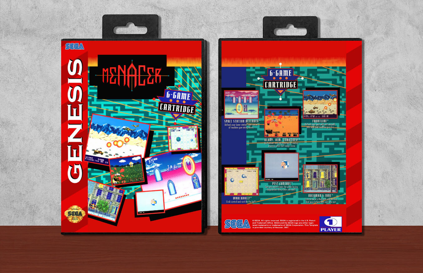 Menacer 6-Game Cartridge, Case Color: Black