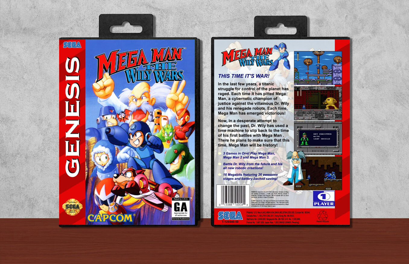 Mega Man: The Wily Wars, Case Color: Black