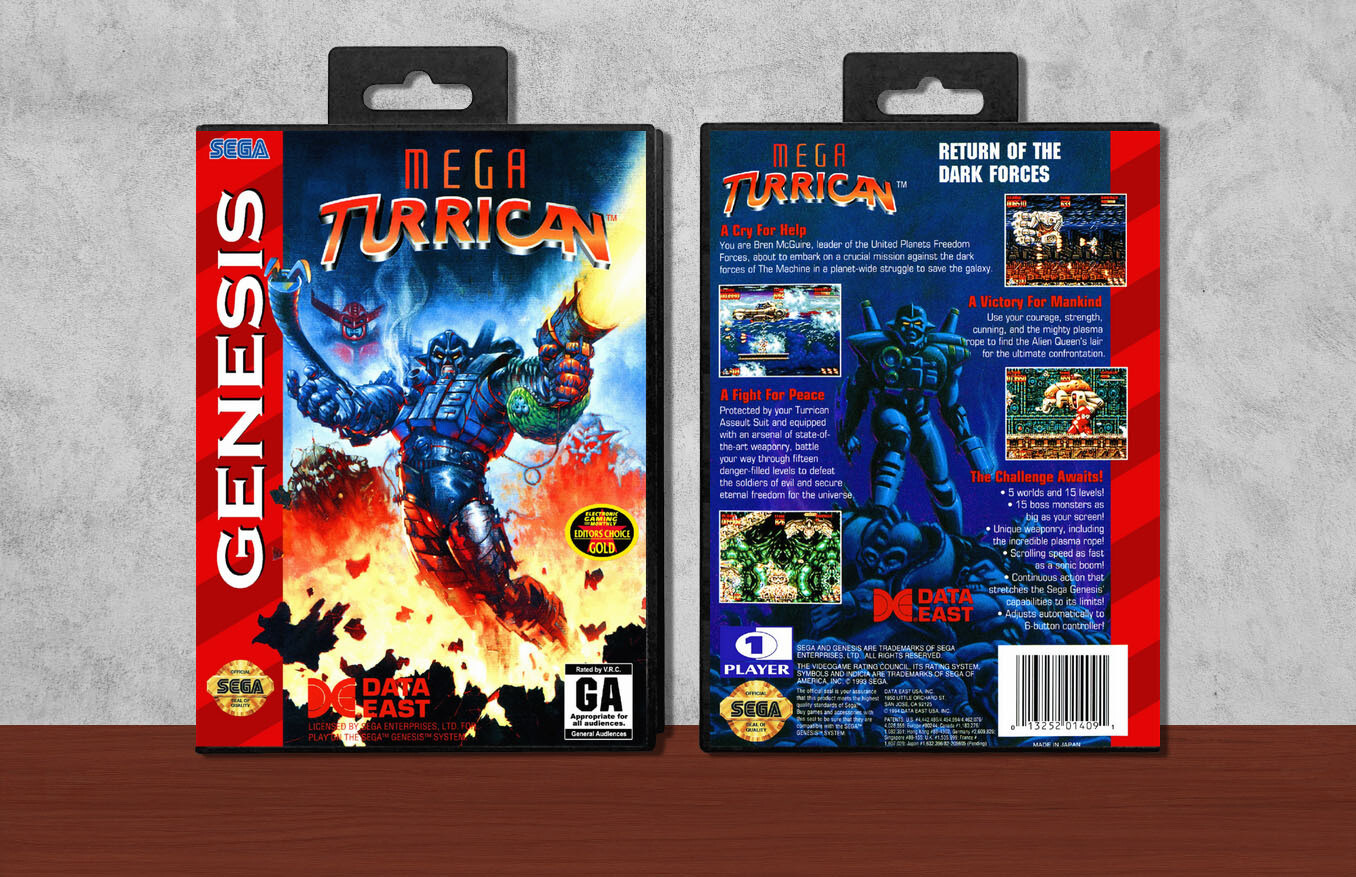 Mega Turrican, Case Color: Black