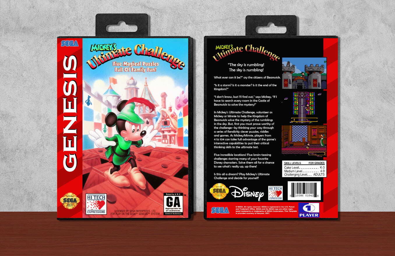 Mickey&#39;s Ultimate Challenge, Case Color: Black