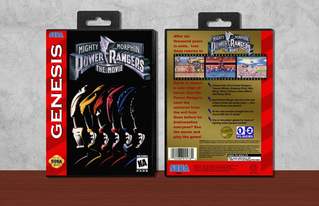 Mighty Morphin Power Rangers: The Movie, Case Color: Black