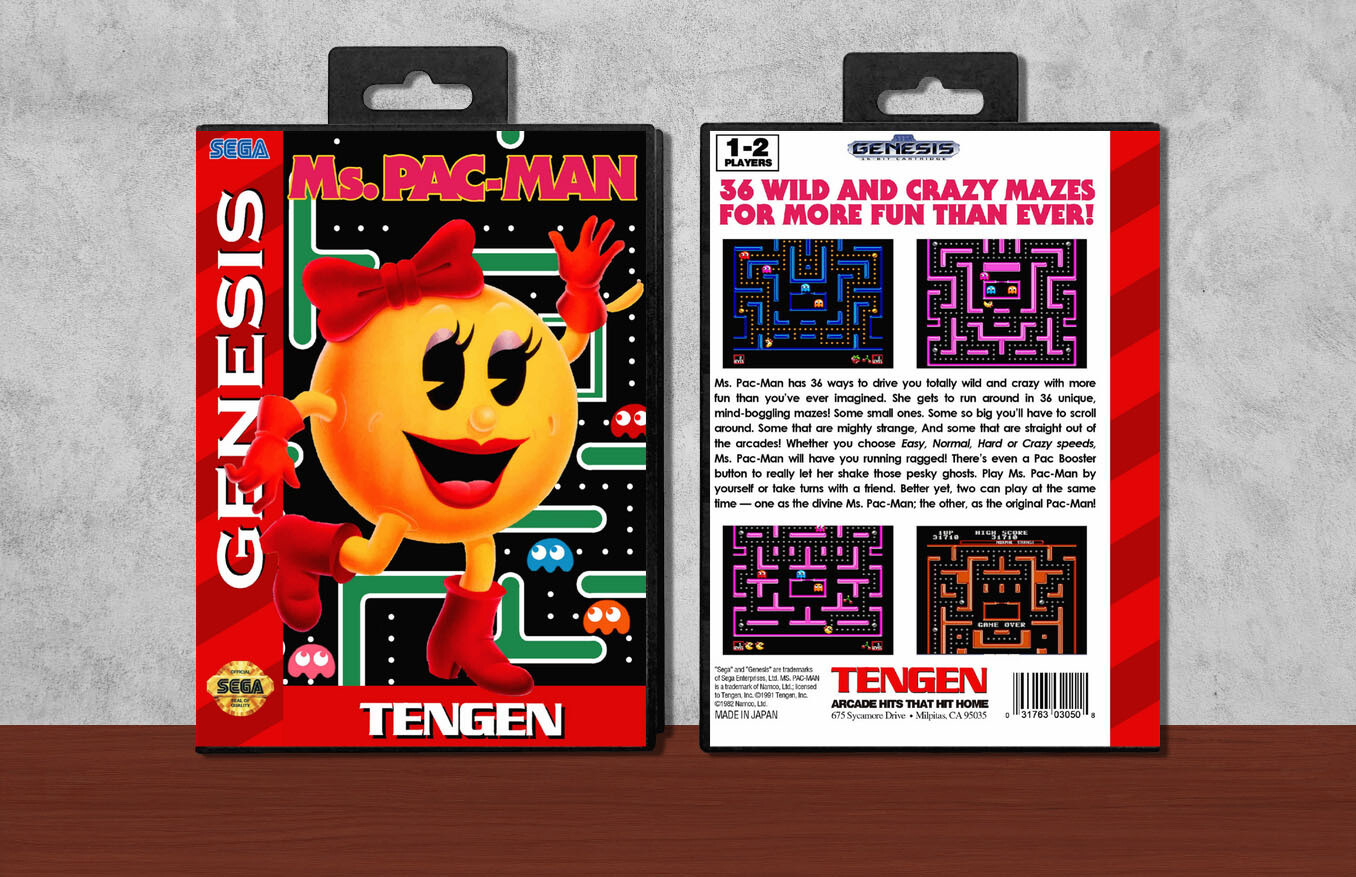 Ms. Pac-Man, Case Color: Black