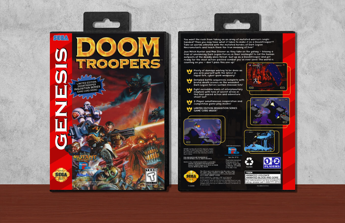 Mutant Chronicles: Doom Troopers, Case Color: Black