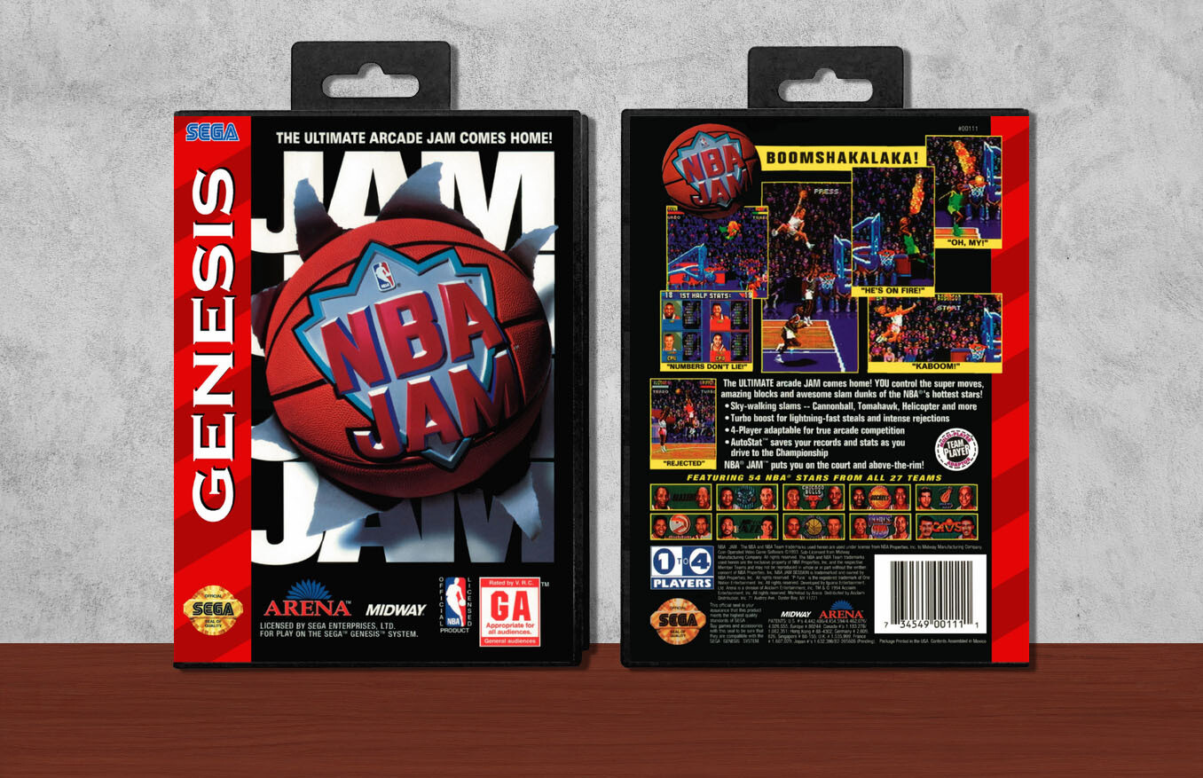 NBA Jam, Case Color: Black