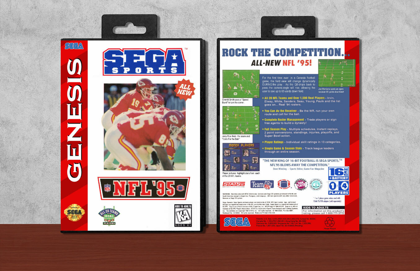 NFL &#39;95, Case Color: Black