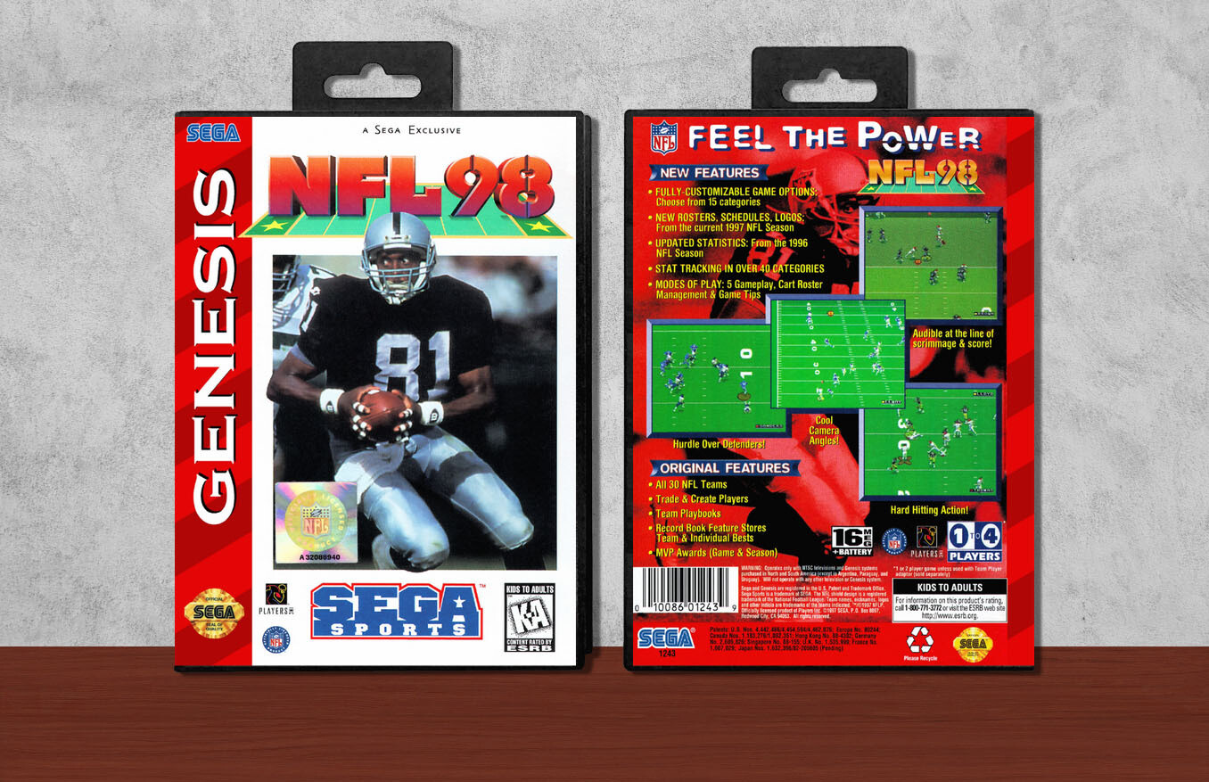 NFL &#39;98, Case Color: Black