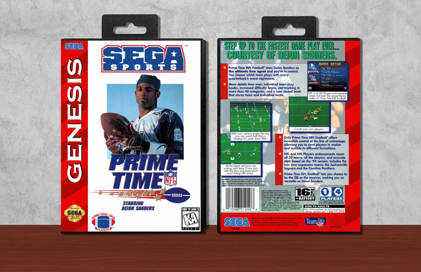 Prime Time NFL Starring Deion Sanders, Case Color: Black