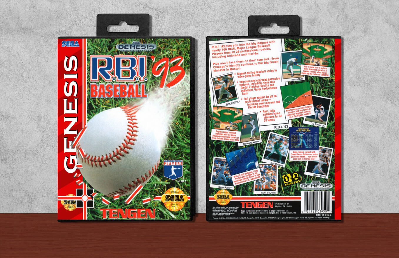 R.B.I. Baseball &#39;93, Case Color: Black