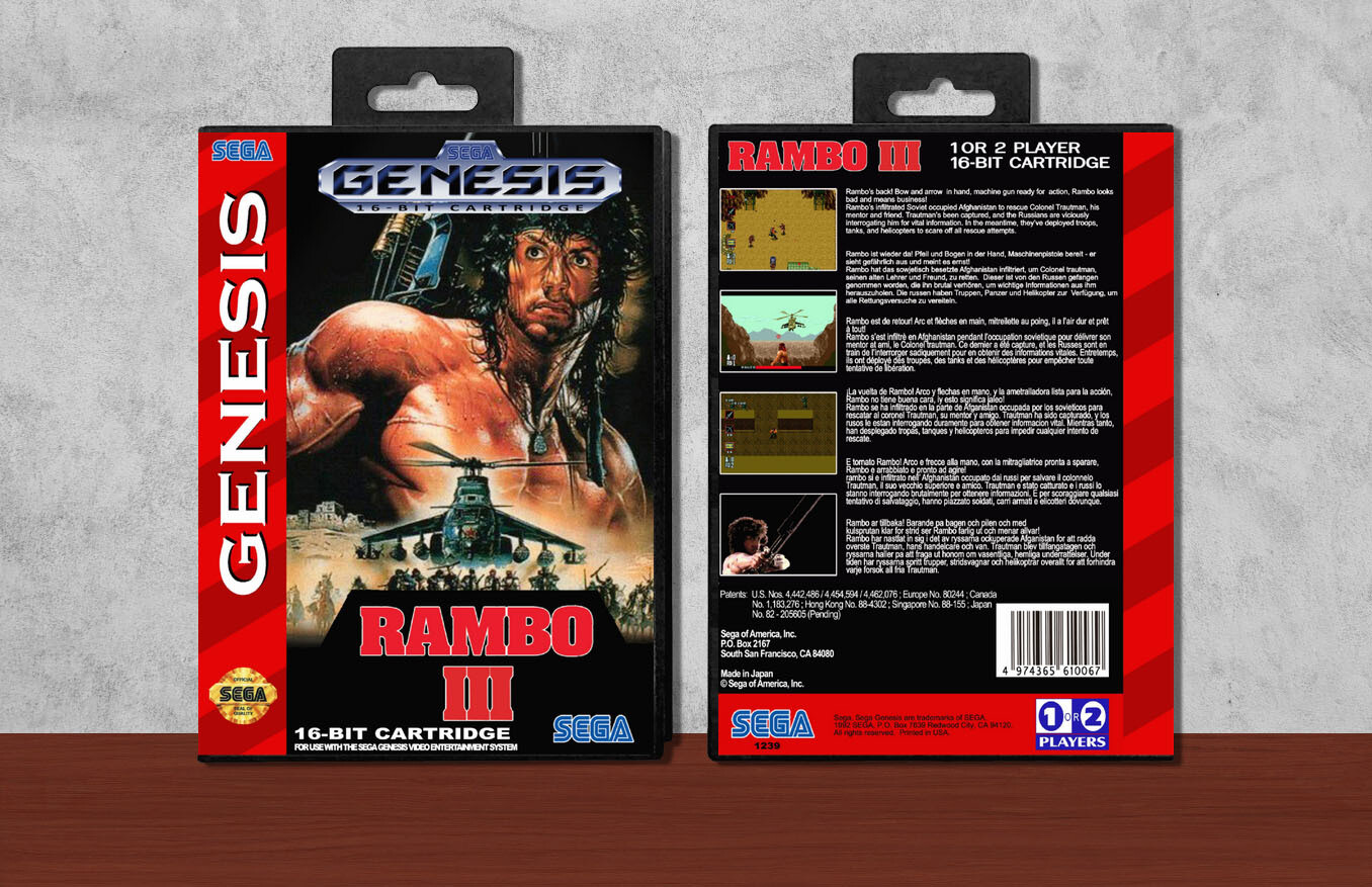 Rambo III, Case Color: Black