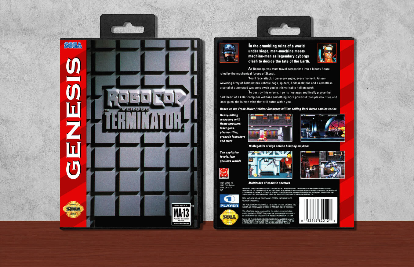 RoboCop Versus The Terminator, Case Color: Black