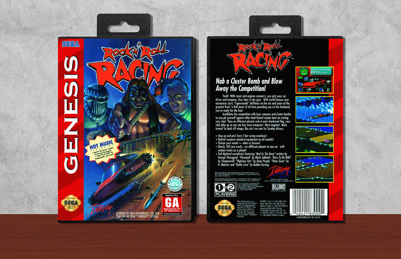 Rock N&#39; Roll Racing, Case Color: Black