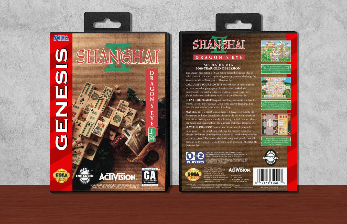 Shanghai II: Dragon&#39;s Eye, Case Color: Black