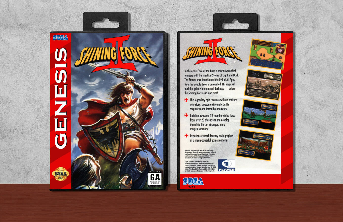 Shining Force II, Case Color: Black