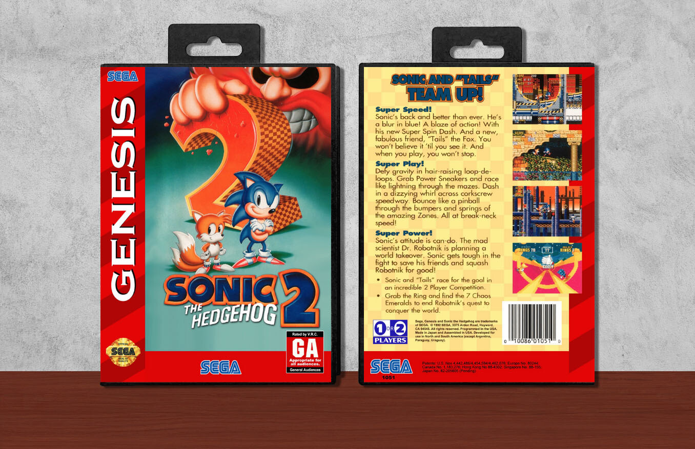 Sonic the Hedgehog 2, Case Color: Black