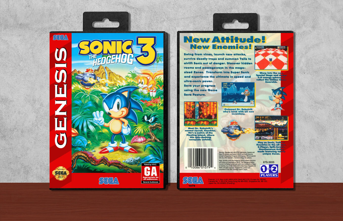 Sonic the Hedgehog 3, Case Color: Black
