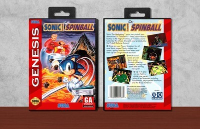 Sonic the Hedgehog Spinball, Case Color: Black