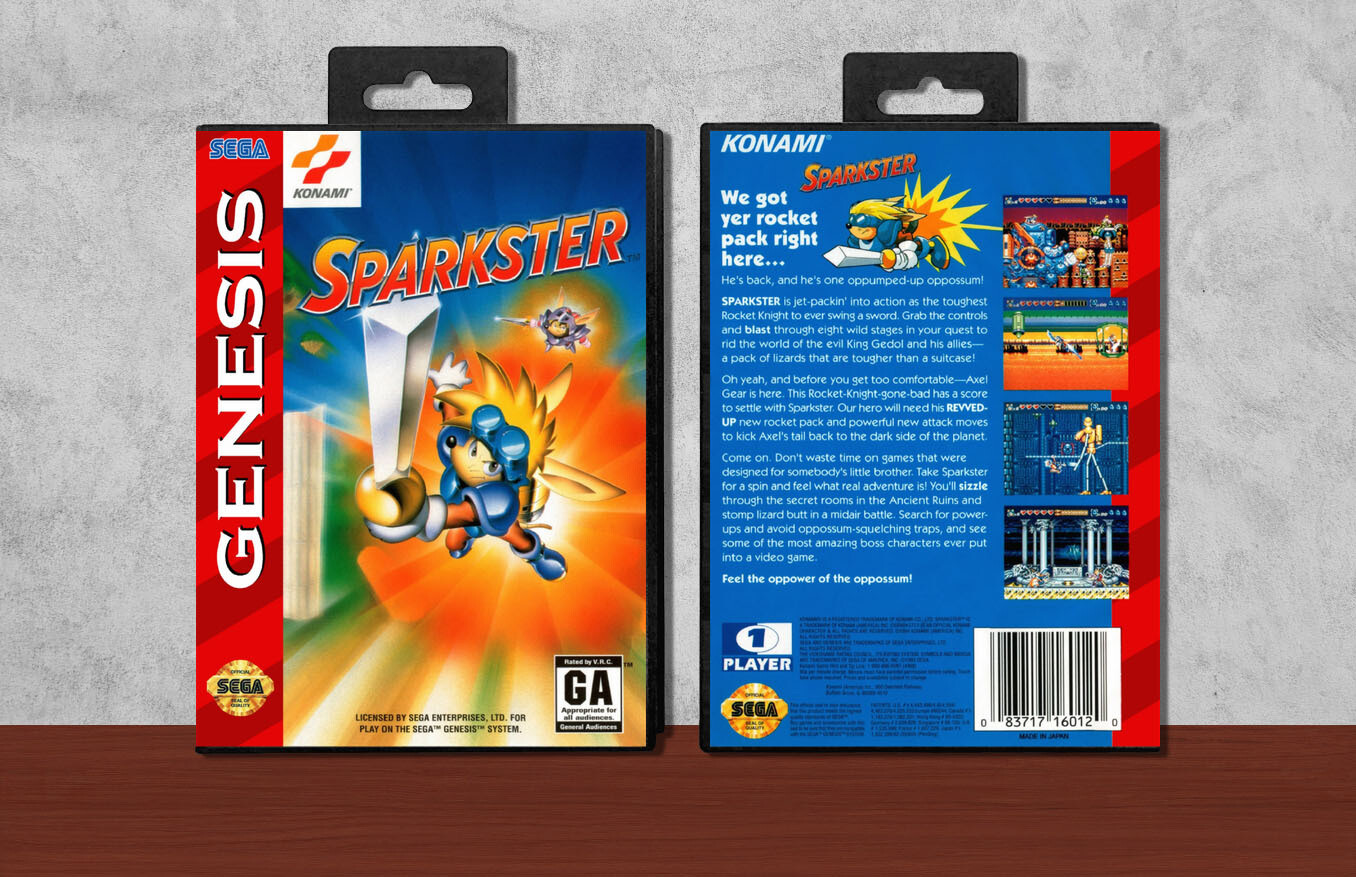 Sparkster, Case Color: Black