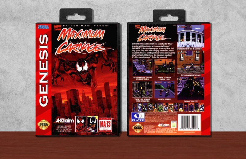 Spider-Man and Venom: Maximum Carnage, Case Color: Black