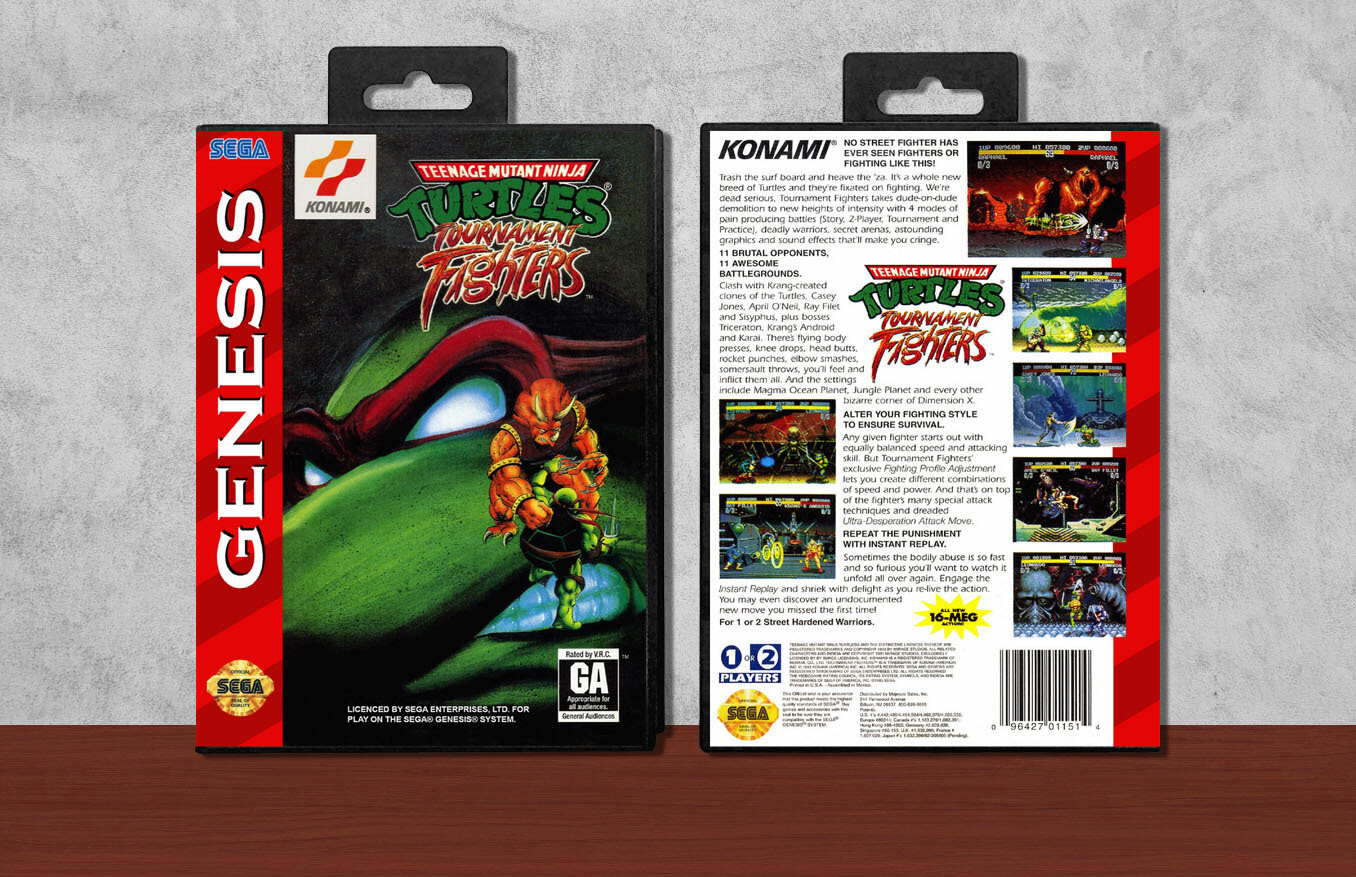 Teenage Mutant Ninja Turtles: Tournament Fighters, Case Color: Black