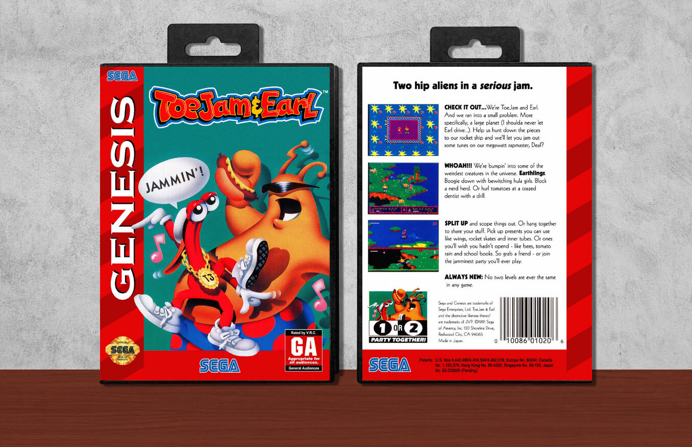 ToeJam &amp; Earl, Case Color: Black