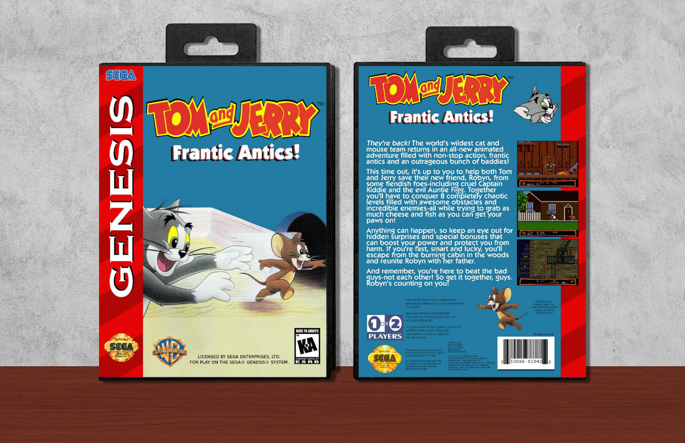 Tom &amp; Jerry: Frantic Antics!, Case Color: Black