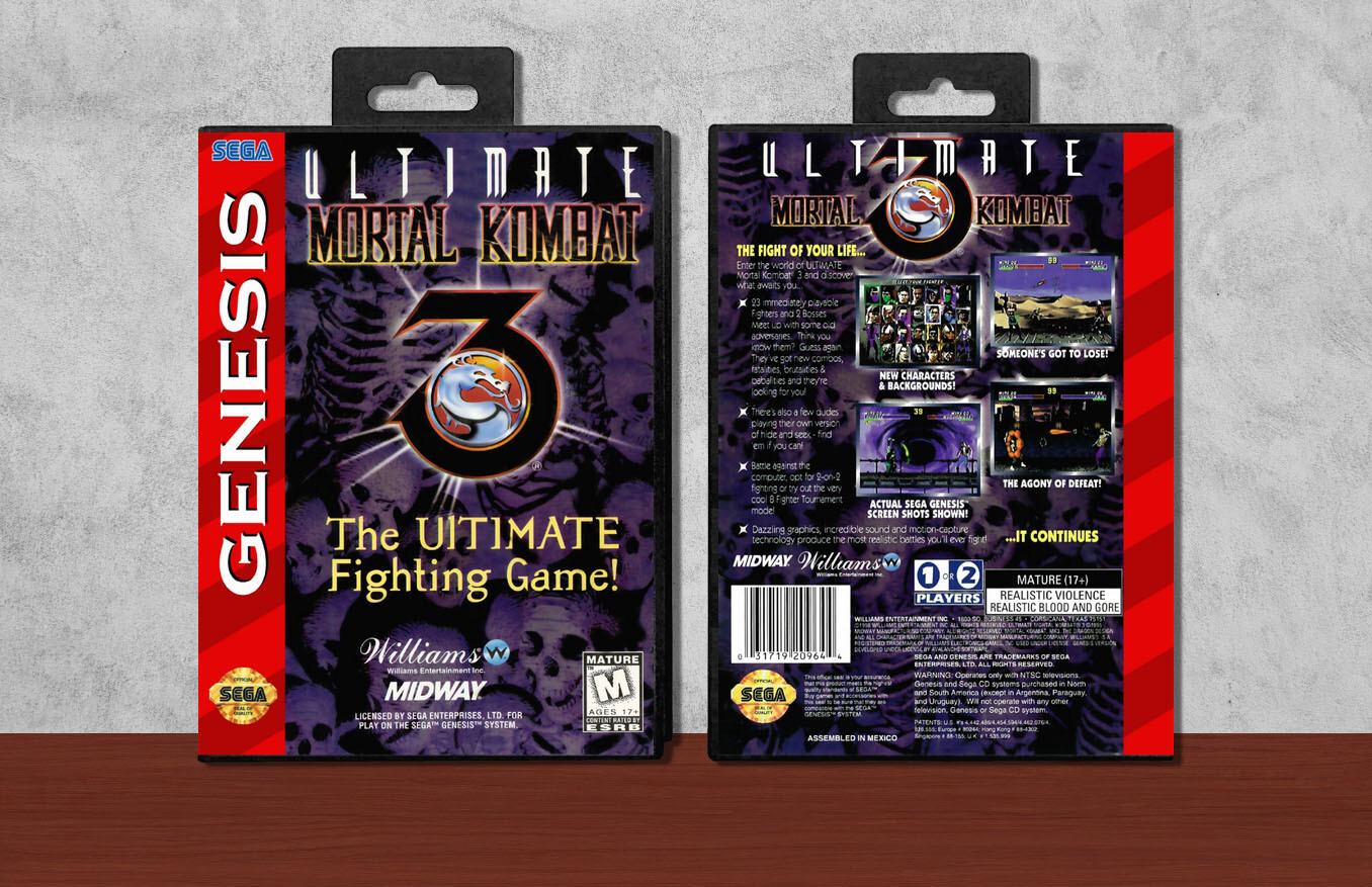 Ultimate Mortal Kombat 3, Case Color: Black