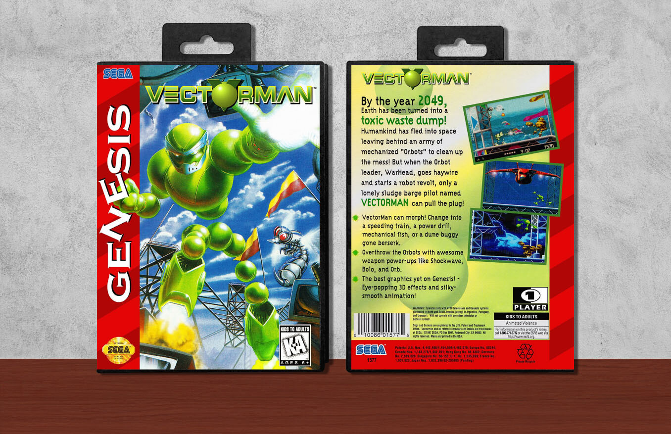 Vectorman, Case Color: Black