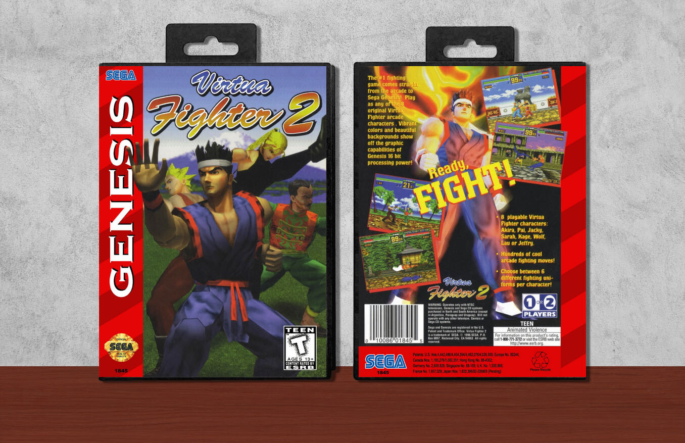 Virtua Fighter 2, Case Color: Black