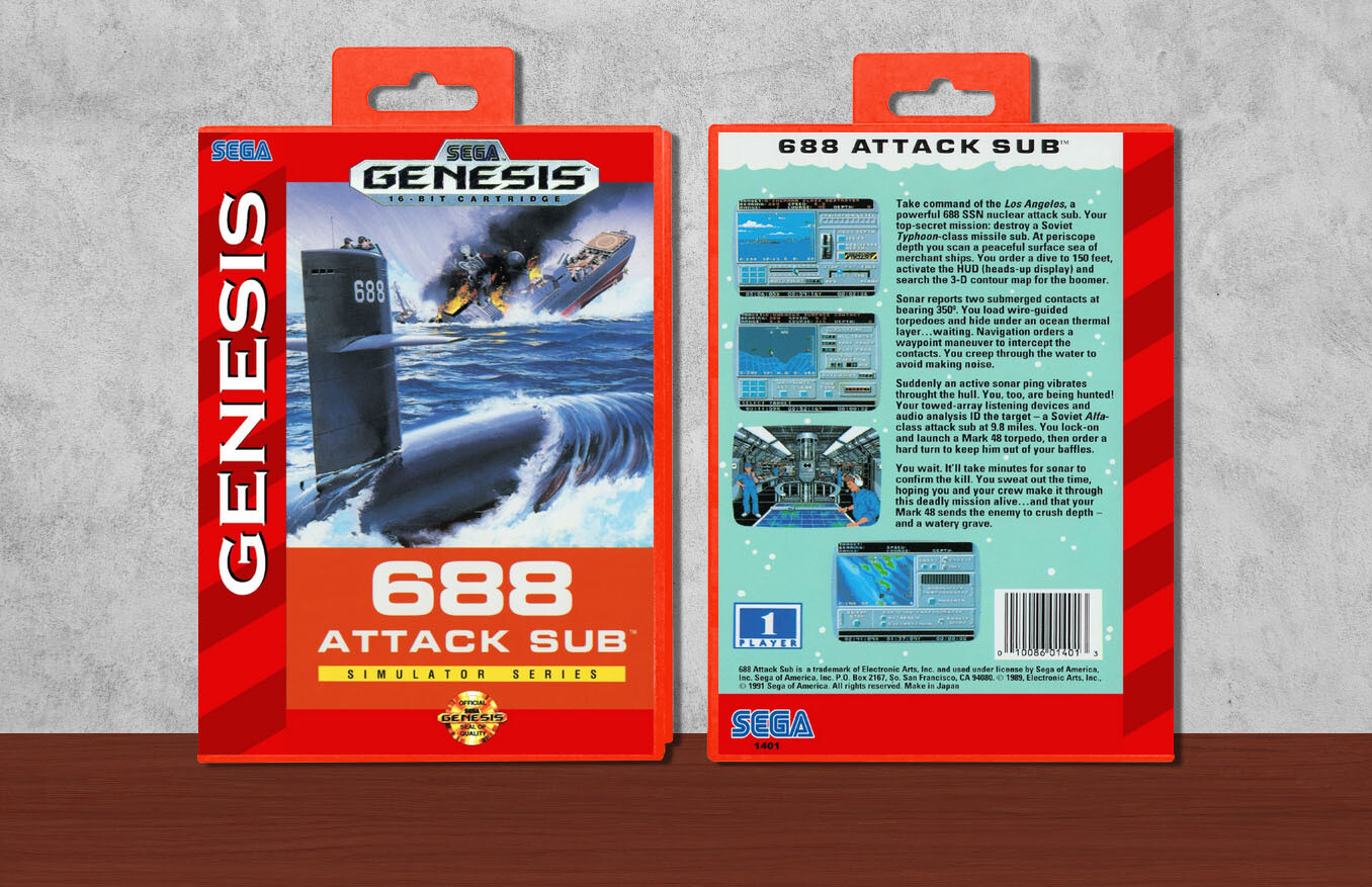 688 Attack Sub, Case Color: Red