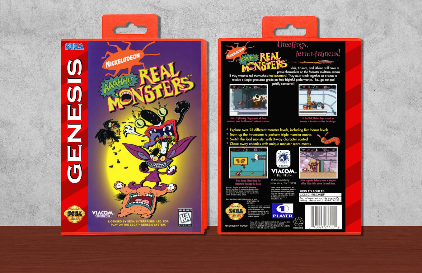 Aaahh! Real Monsters, Case Color: Red