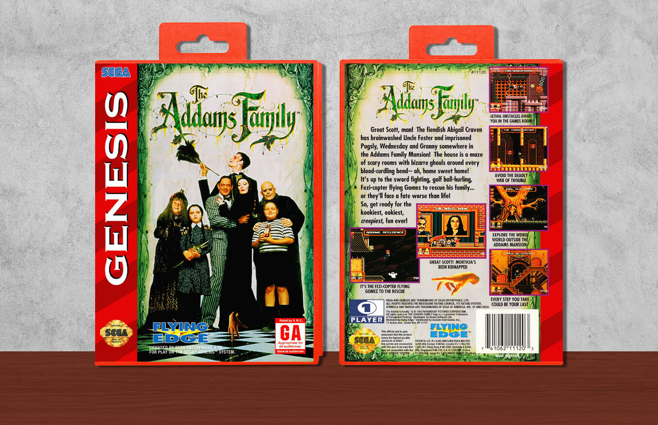 Addams Family, The, Case Color: Red