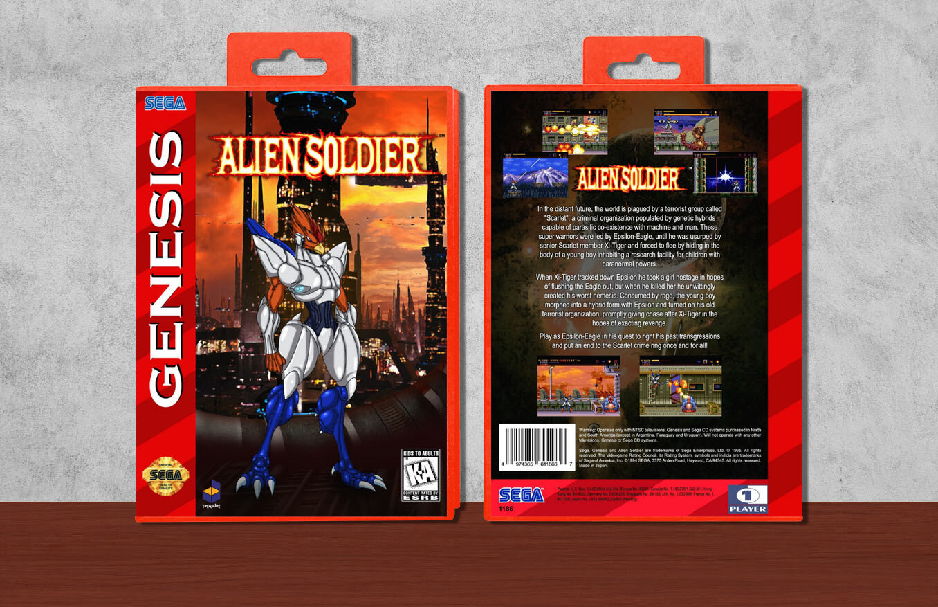 Alien Soldier, Case Color: Red