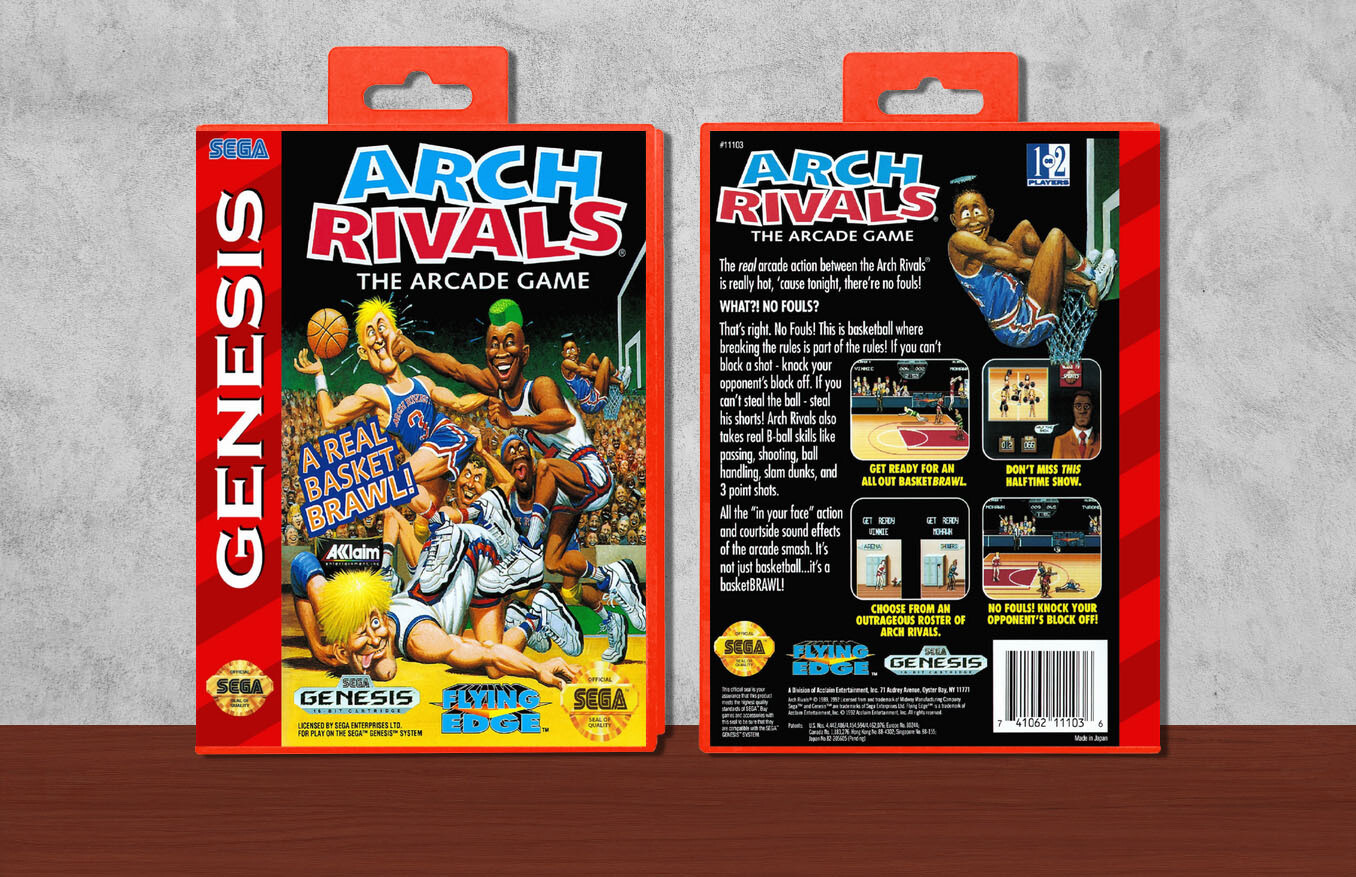 Arch Rivals: The Arcade Game, Case Color: Red