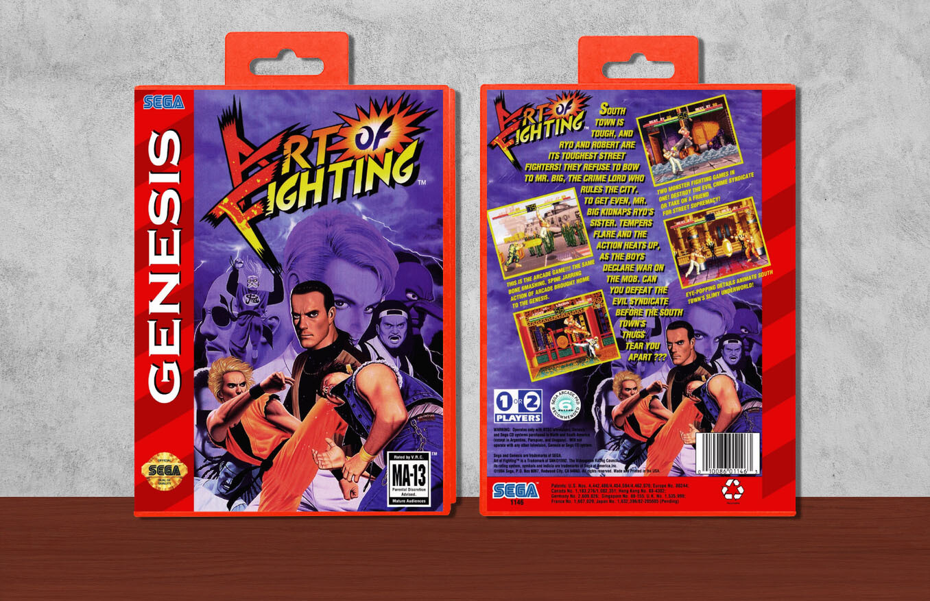 Art of Fighting, Case Color: Red