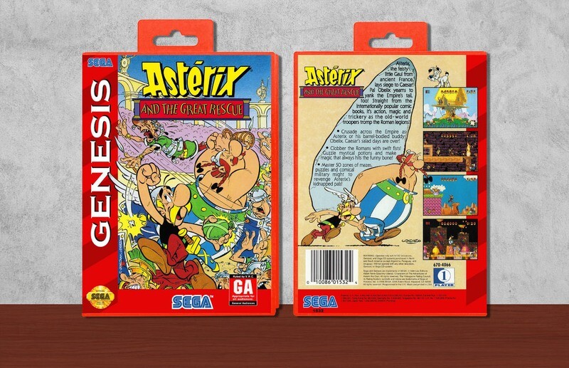 Asterix and the Great Rescue, Case Color: Red