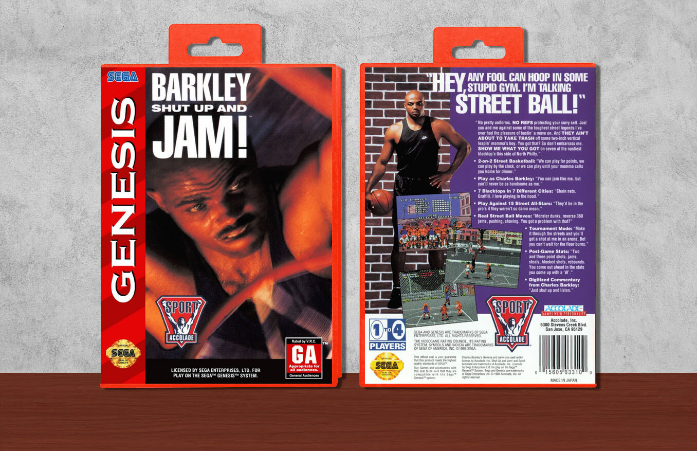 Barkley Shut Up and Jam! [Standard Rectangled Cart], Case Color: Red