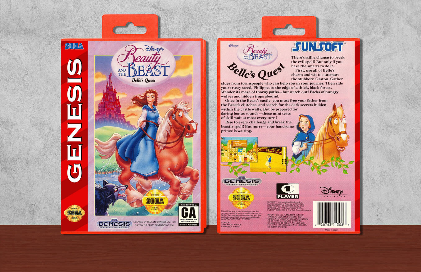 Beauty &amp; The Beast: Belle's Quest, Case Color: Red